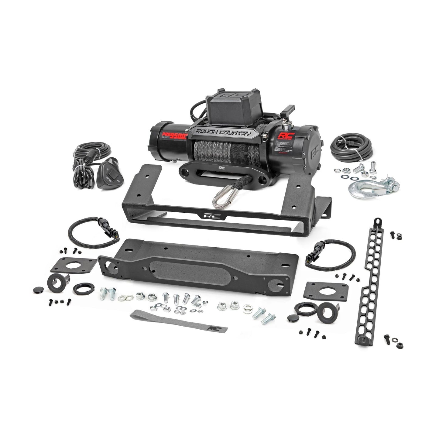 ROUGH COUNTRY High Winch Mount | All Models | 9500S | Ford Bronco 4WD (2021-2025) | 51094