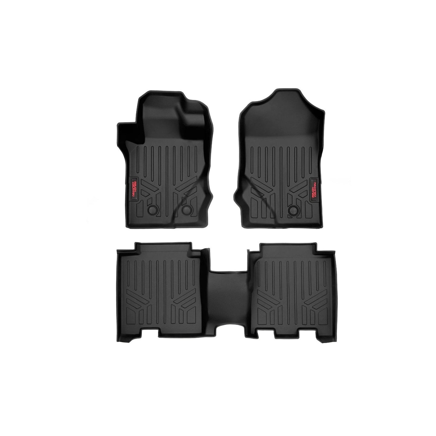 ROUGH COUNTRY Floor Mats | Front & Rear | Ford Bronco 4WD (2021-2025) | M-51602