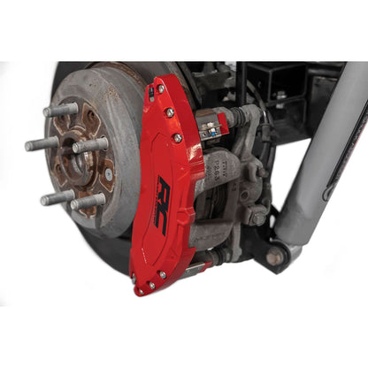 ROUGH COUNTRY Caliper Covers | Rear | Red | Elec Brakes | Ford Expedition/F-150/Raptor  | 711222