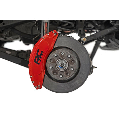 ROUGH COUNTRY Caliper Covers | Rear | Red | Jeep Wrangler JK/Wrangler Unlimited  (2007-2018) | 711402