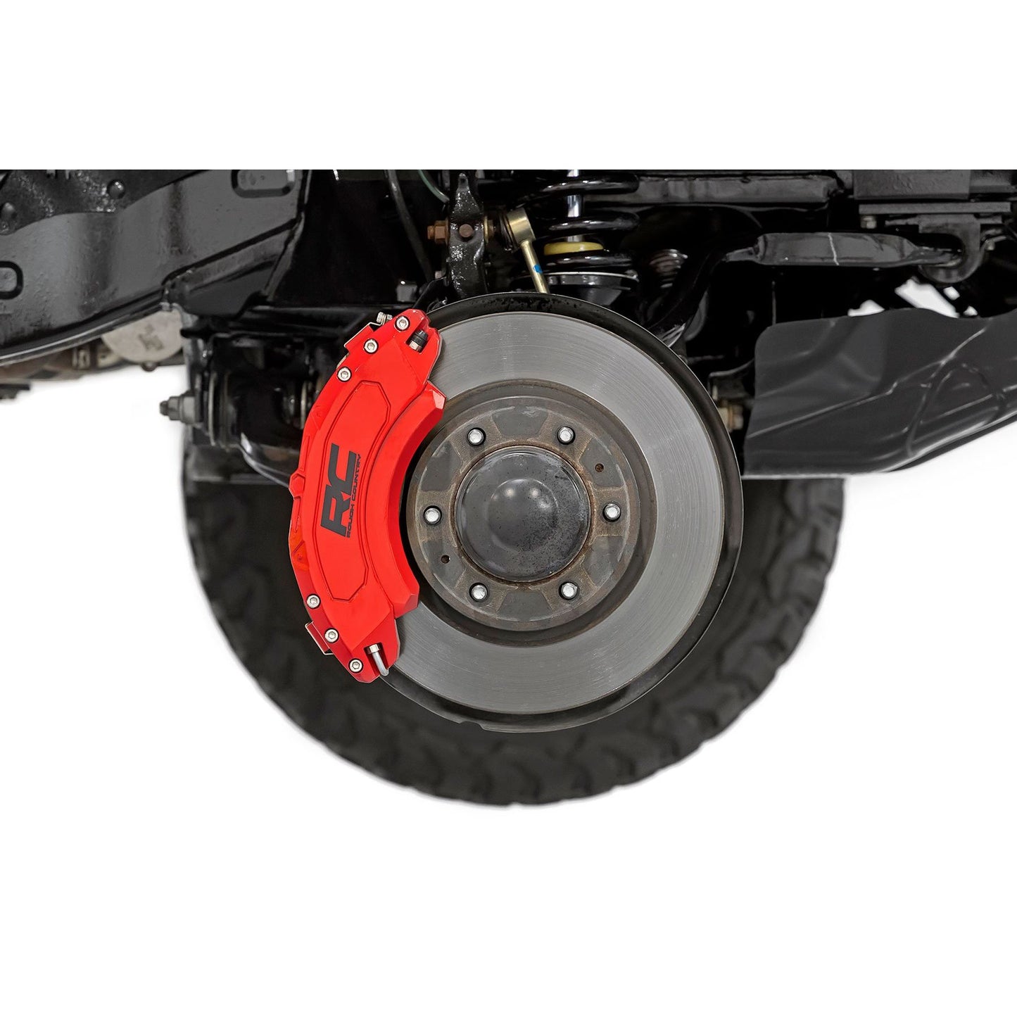 ROUGH COUNTRY Caliper Covers | Front and Rear | Red | Mech Brake | Ford Expedition/F-150/Raptor  | 71147A