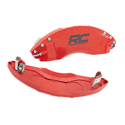 ROUGH COUNTRY Caliper Covers | Rear | Red | Ram 1500 2WD/4WD (2019-2025) | 711482