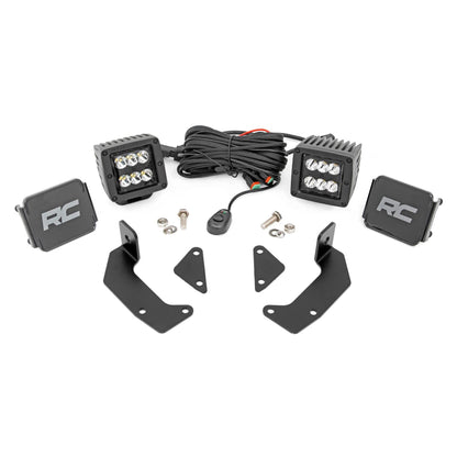 ROUGH COUNTRY LED Light Kit | Cage Mount | 2" Black Pair | CFMOTO UFORCE 1000  | 96103