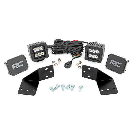 ROUGH COUNTRY LED Light Kit | Rear Mount | 2" Black Pair | CFMOTO UFORCE 1000 | 96110