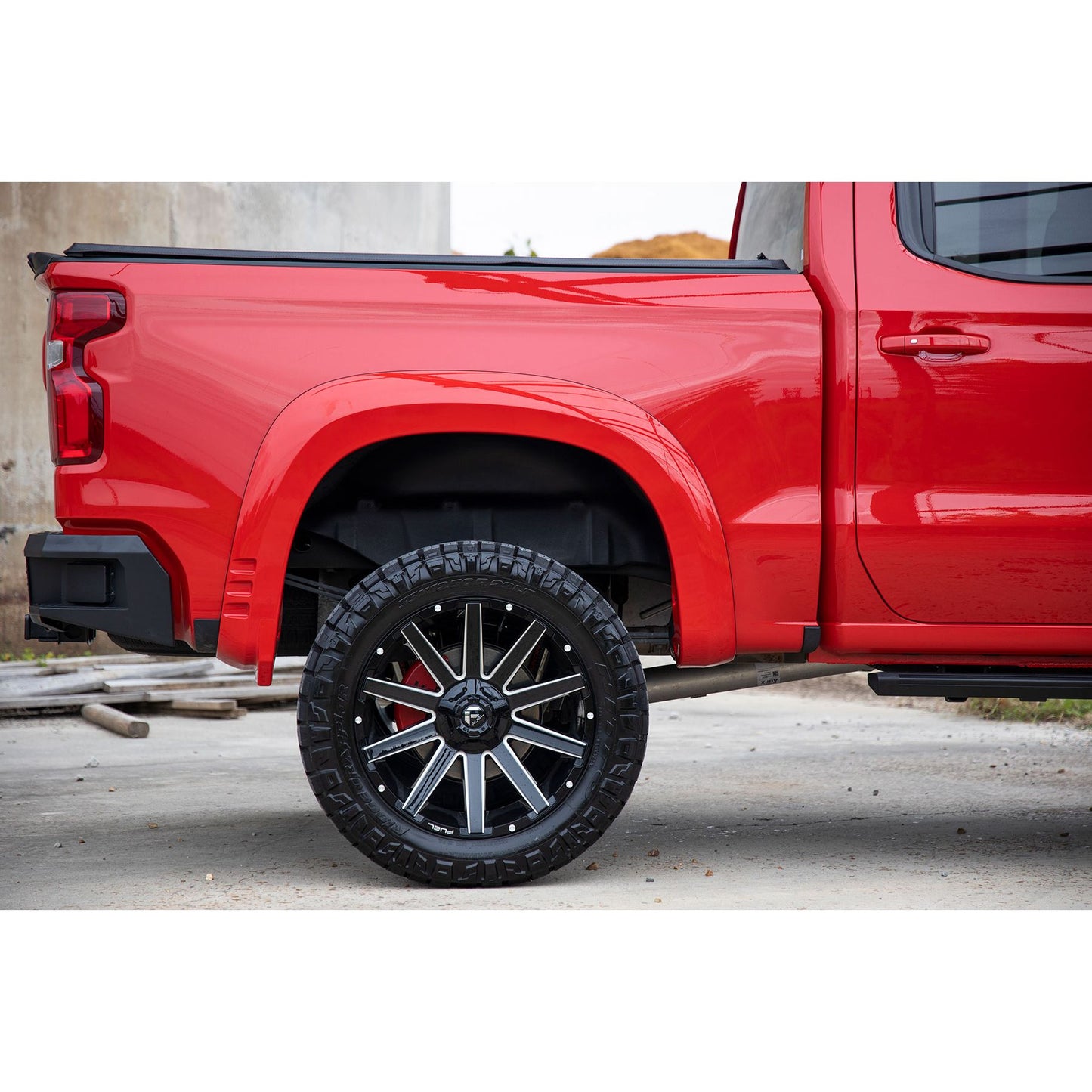 ROUGH COUNTRY Fender Flares | SF1 | GLT Glacier Blue | Chevy Silverado 1500 2WD/4WD (2019-2026 & Refresh) | F-C319201A-GLT