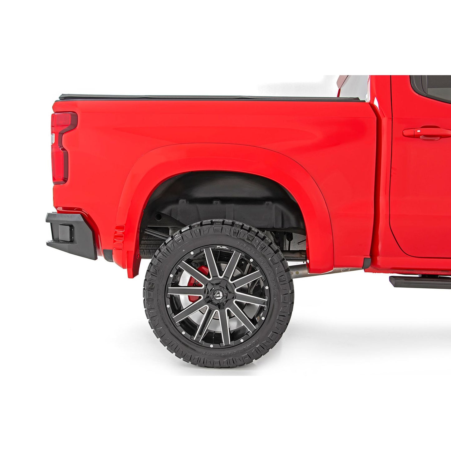ROUGH COUNTRY Fender Flares | SF1 | GAN Silver Ice Metallic | Chevy Silverado 1500 2WD/4WD (2019-2026 & Refresh) | F-C319201A-GAN