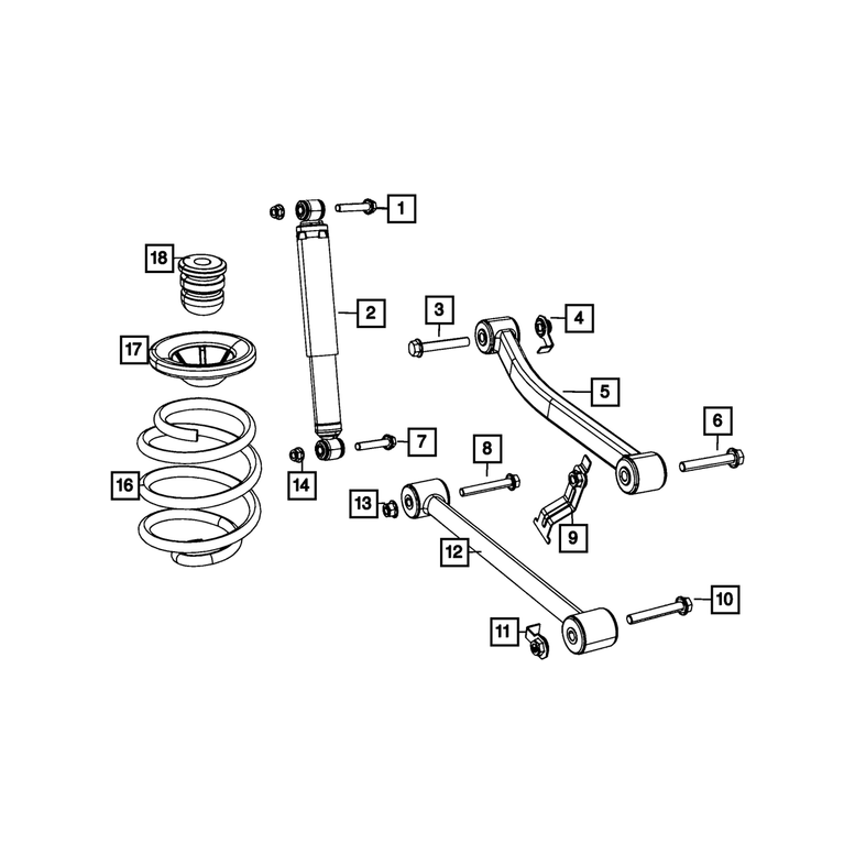 Mopar Lower Control Arm for 2018-C Jeep Wrangler JL 68247741AA