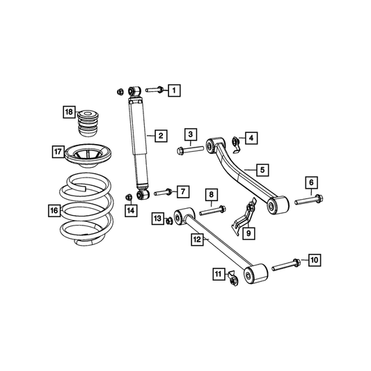 Mopar Lower Control Arm for 2018-C Jeep Wrangler JL 68247741AA