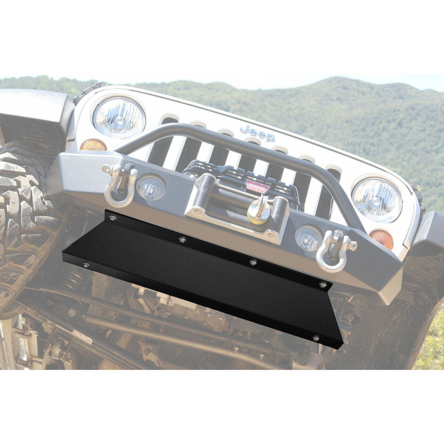 LOD 07-18 WRANGLER SHORTY BOLT ON SKID PLATE BLACK POWDER COATED JSP0731