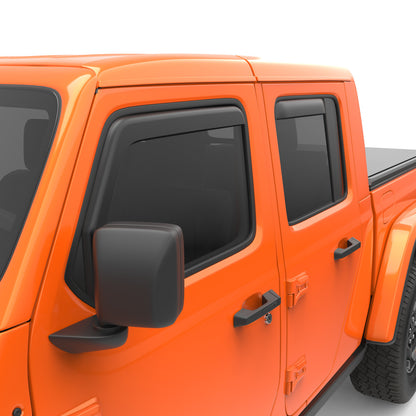 EGR In-Channel Window Visors Fits Jeep (Crew Cab Pickup/Sport Utility)