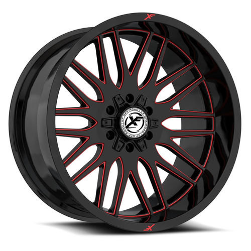 XF Off-Road XF-240GBML-R Gloss Black Milled Red