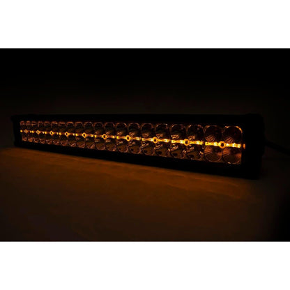 ROUGH COUNTRY 20 Inch Chrome Series LED Light Bar | Dual Row | Amber DRL | 70920DA