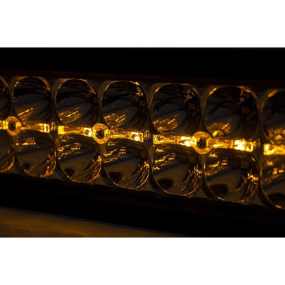 ROUGH COUNTRY 20 Inch Chrome Series LED Light Bar | Dual Row | Amber DRL | 70920DA