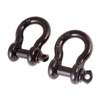 RUGGED RIDGE D-SHACKLE 3/4 INCH BLACK PAIR 11235.04