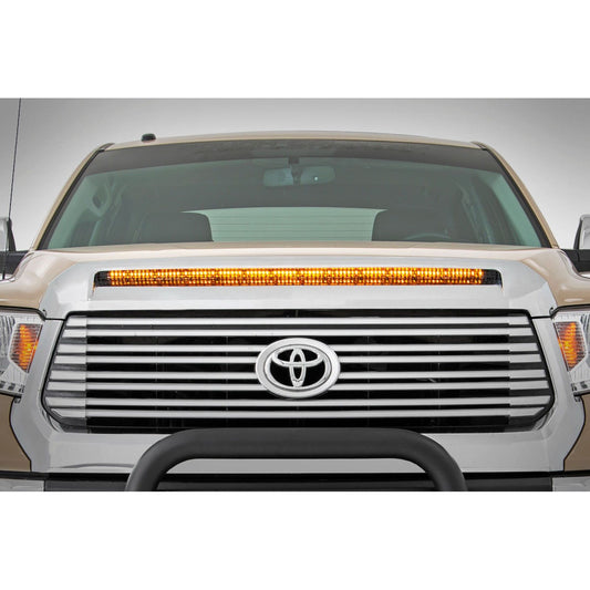 ROUGH COUNTRY LED Light Kit | Hood Bulge | 40" White/Amber Strip | Toyota Tundra (14-21) | 70847