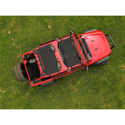 ROUGH COUNTRY Mesh Bikini Top Plus | Black | Jeep Wrangler JL (21-23)/Wrangler Unlimited (18-23)  | 85120