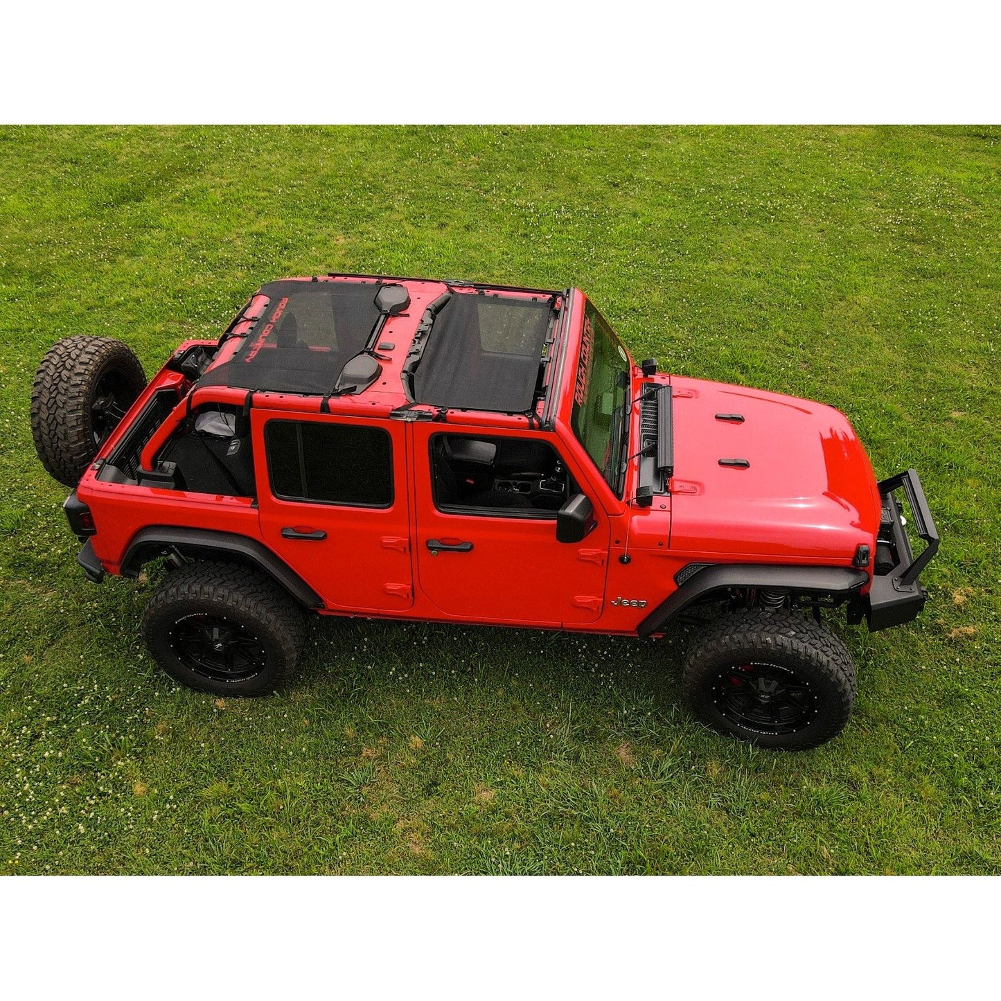 ROUGH COUNTRY Mesh Bikini Top Plus | Black | Jeep Wrangler JL (21-23)/Wrangler Unlimited (18-23)  | 85120