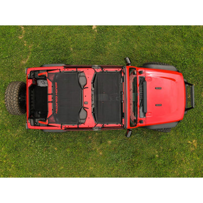 ROUGH COUNTRY Mesh Bikini Top Plus | Black | Jeep Wrangler JL (21-23)/Wrangler Unlimited (18-23)  | 85120