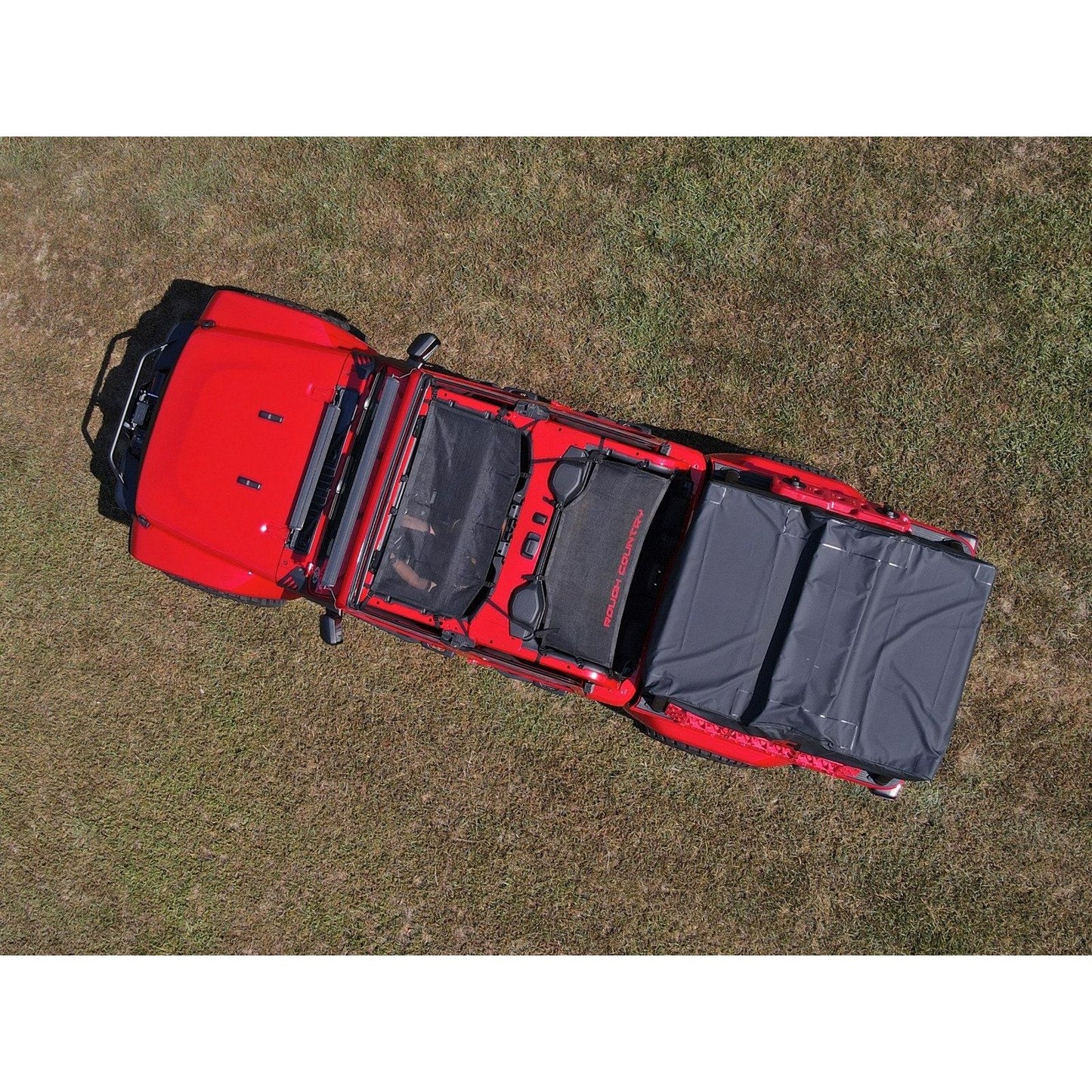 ROUGH COUNTRY Mesh Bikini Top Plus | Black | Jeep Gladiator JT 4WD (2020-2024) | 85118