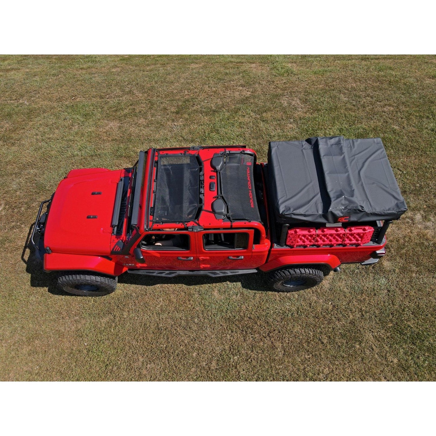 ROUGH COUNTRY Mesh Bikini Top Plus | Black | Jeep Gladiator JT 4WD (2020-2024) | 85118