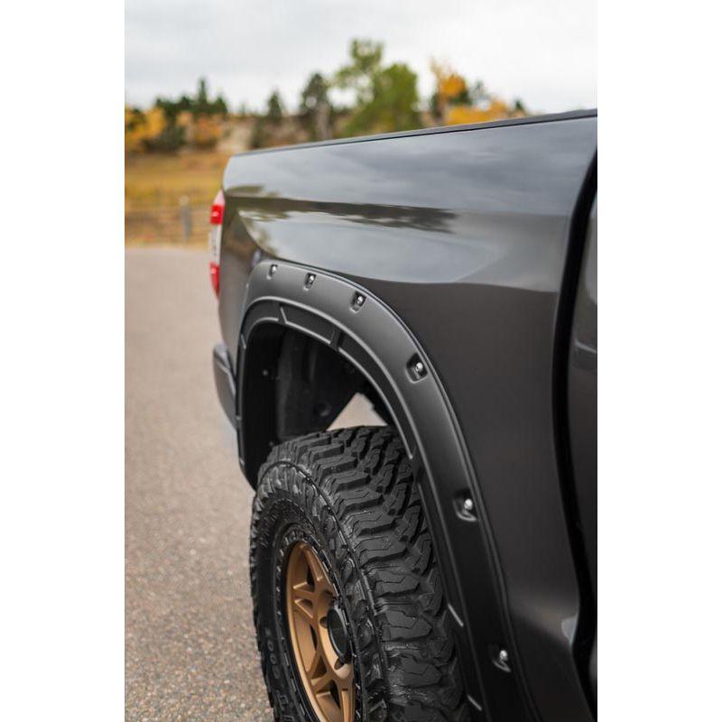 ROUGH COUNTRY Fender Flares | Defender | 218 Midnight Black Metallic | Toyota Tundra (14-21) | A-T11411-218