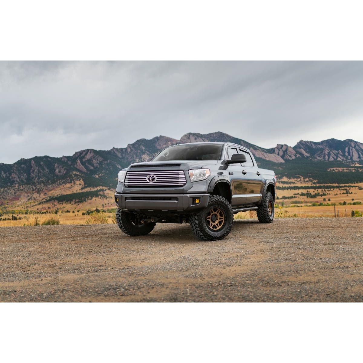 ROUGH COUNTRY Fender Flares | Defender | 218 Midnight Black Metallic | Toyota Tundra (14-21) | A-T11411-218
