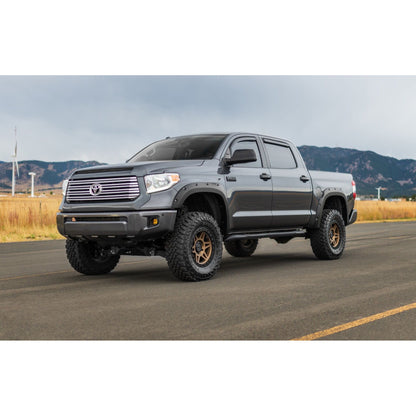 ROUGH COUNTRY Pocket Fender Flares | 1D6 Silver Sky Metallic | Toyota Tundra 2WD/4WD (14-21) | F-T11411A-1D6