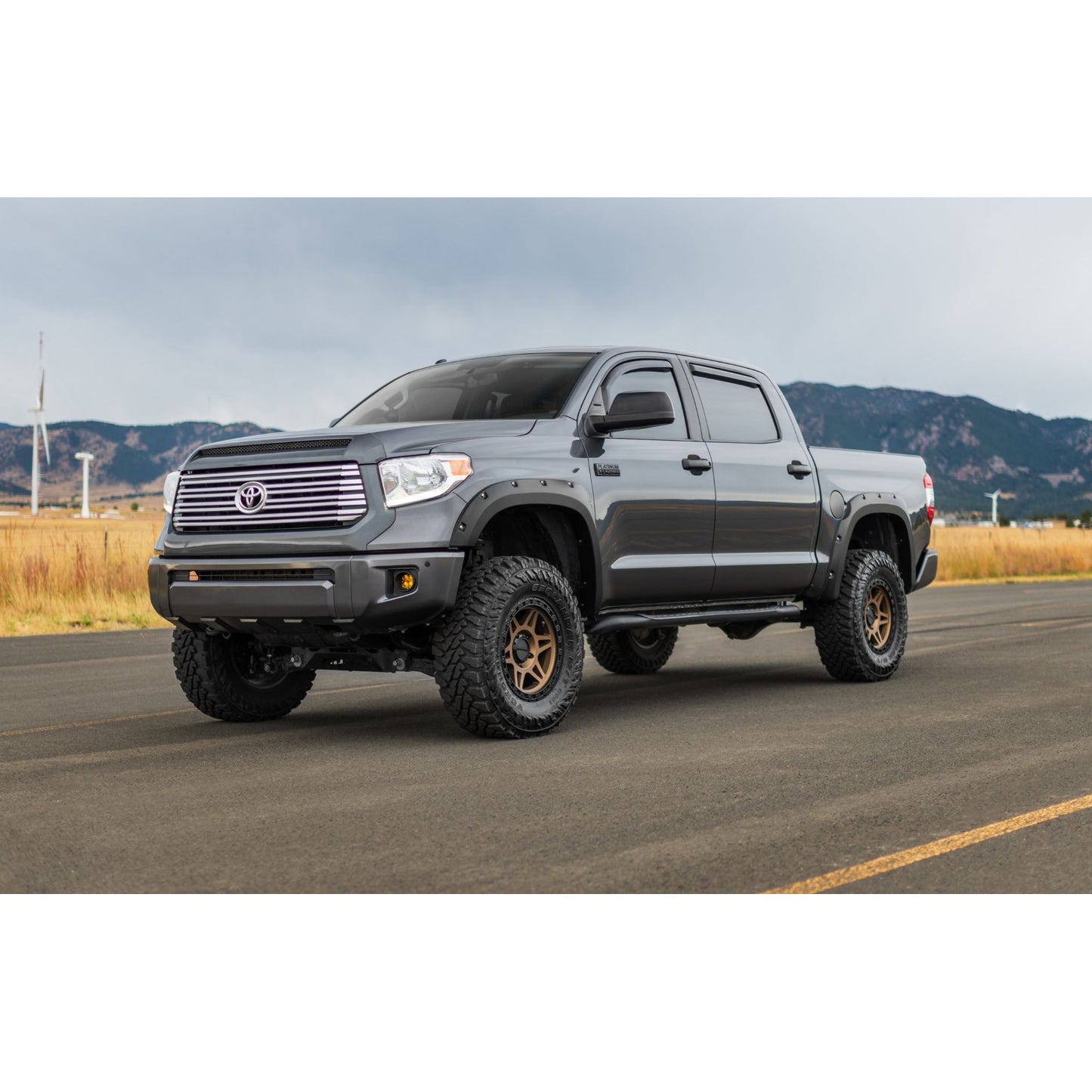 ROUGH COUNTRY Pocket Fender Flares | 1G3 Magnetic Grey | Toyota Tundra 2WD/4WD (2014-2021) | F-T11411A-1G3