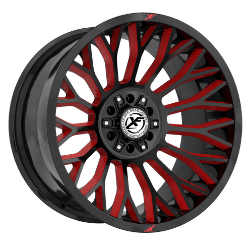 XF Off-Road XF-237 Gloss Black Milled Red