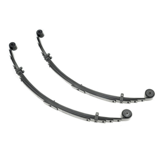 ROUGH COUNTRY Rear Leaf Springs | 4" Lift | Pair | Jeep Cherokee XJ 2WD/4WD (1984-2001) | 8047Kit