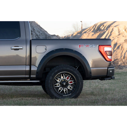 ROUGH COUNTRY Pocket Fender Flares | M7 Carbonized Gray | Ford F-150 2WD/4WD (2021-2025) | F-F20911B-M7