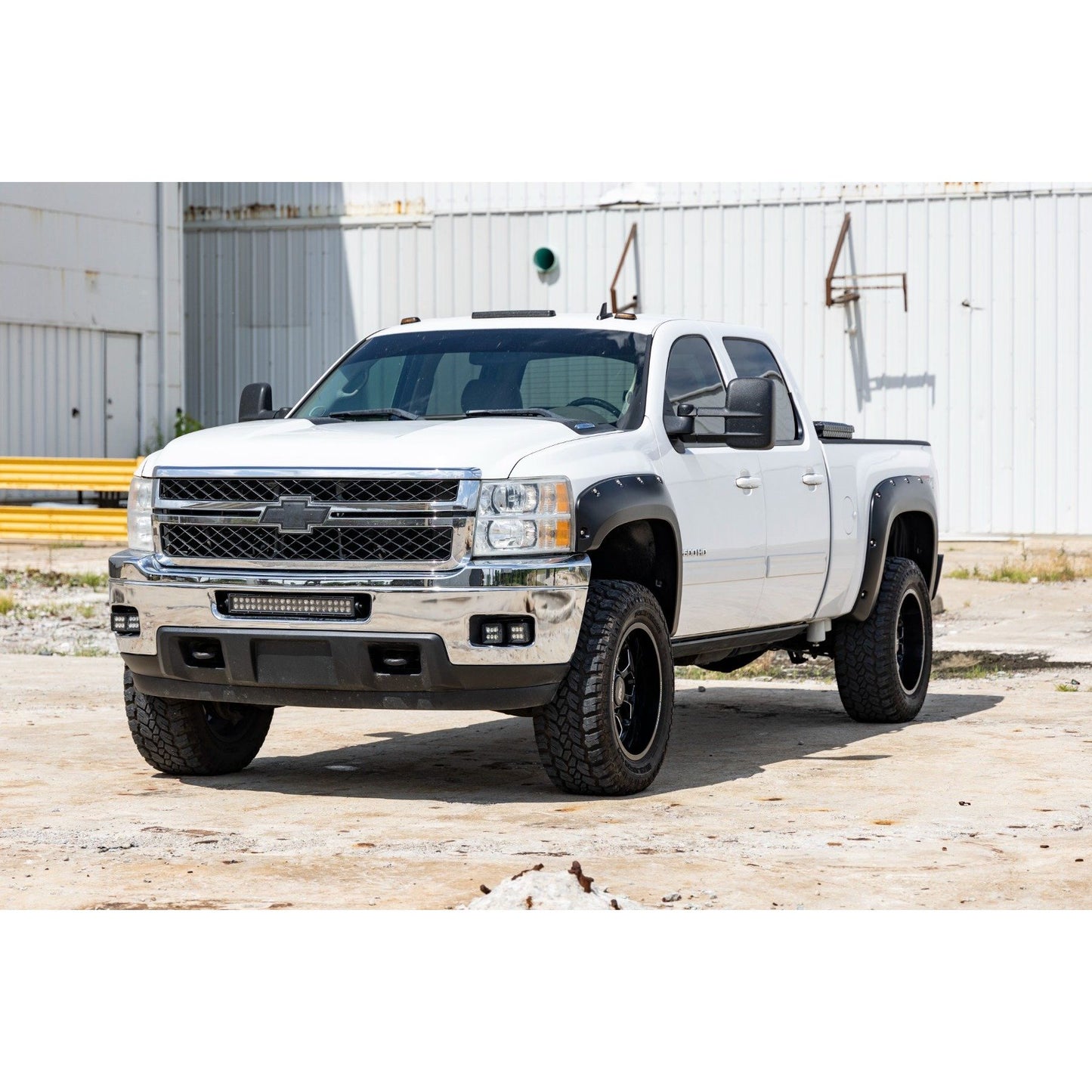 ROUGH COUNTRY Pocket Fender Flares | 6'7" & 8' Bed | GCN Victory Red | Chevy Silverado 1500/2500HD/3500HD (07-14) | F-C10714B-GCN