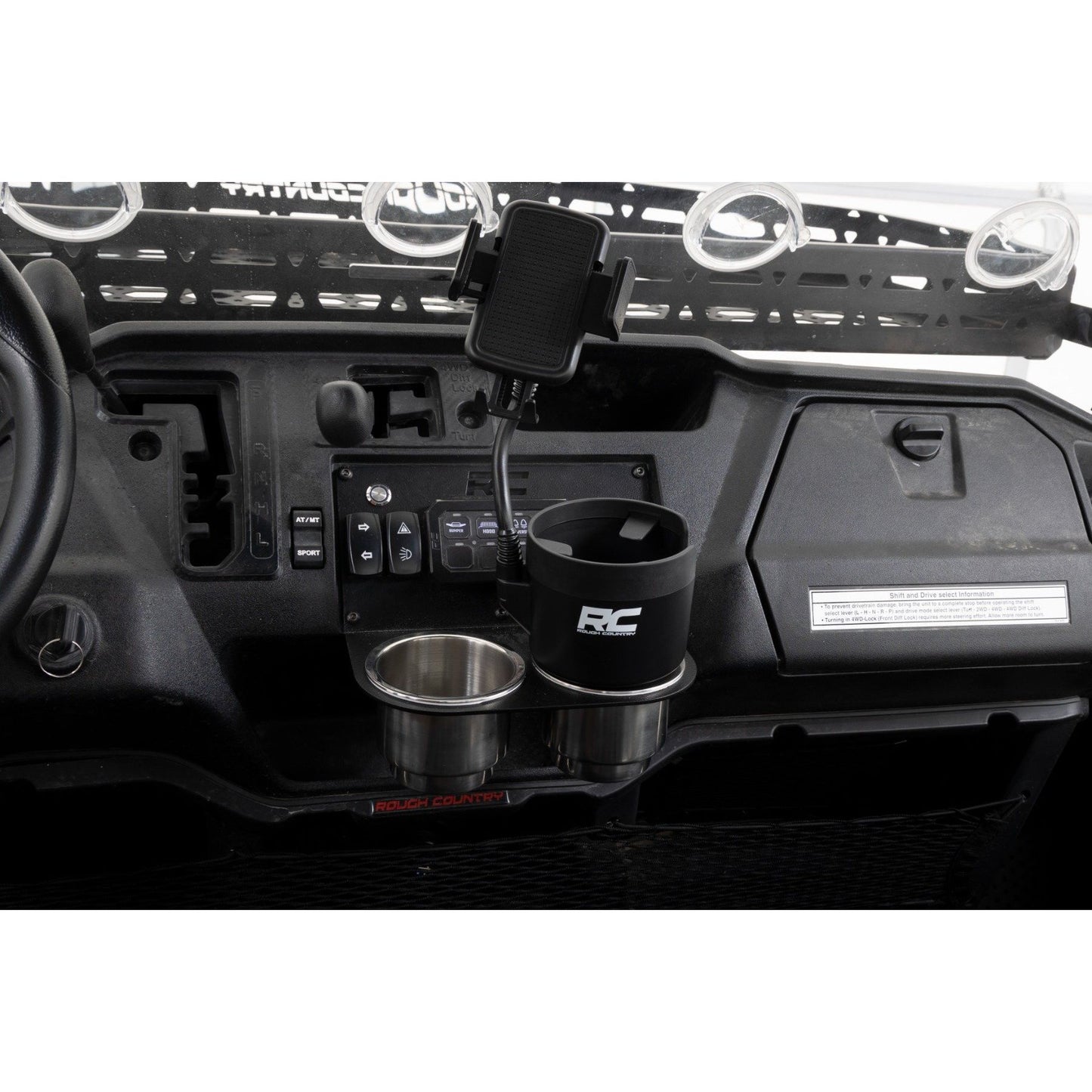 ROUGH COUNTRY 2 in 1 Expanding Cup and Phone Holder | J5054