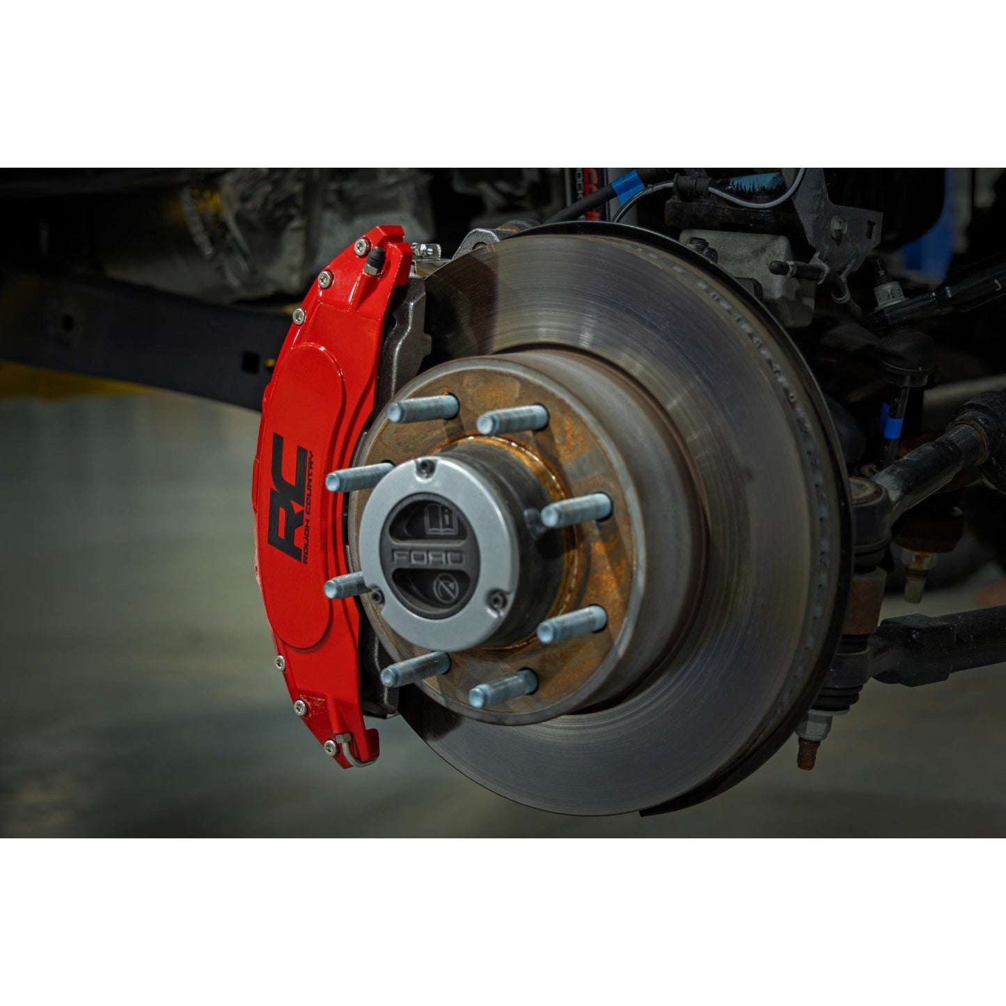 ROUGH COUNTRY Caliper Covers | Front and Rear | Red | Ford F-250/F-350 Super Duty (23-26) | 71153