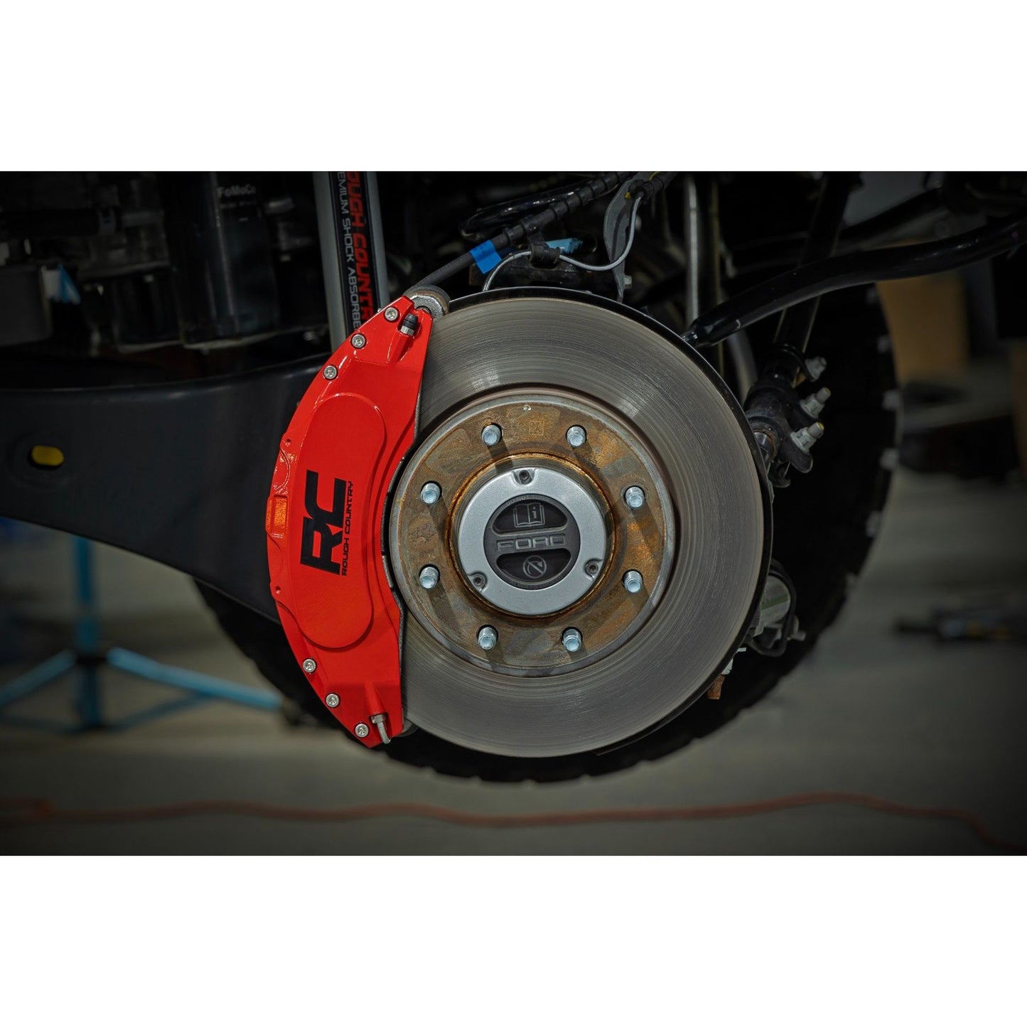 ROUGH COUNTRY Caliper Covers | Front and Rear | Red | Ford F-250/F-350 Super Duty (23-26) | 71153