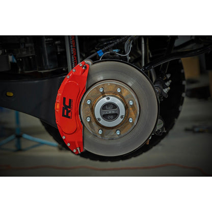 ROUGH COUNTRY Caliper Covers | Front and Rear | Red | Ford F-250/F-350 Super Duty (23-26) | 71153