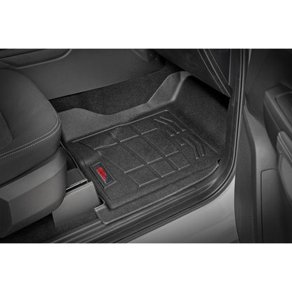 ROUGH COUNTRY Sure-Fit Floor Mats | Front | Crew | Ford Ranger 2WD/4WD (2024-2025) | SM51002