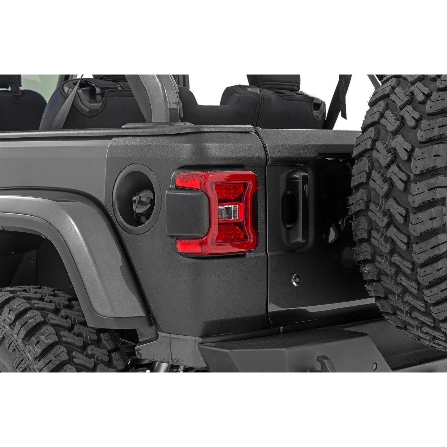 ROUGH COUNTRY Trail Cladding | Rear Corners | Jeep Wrangler JL/Wrangler Unlimited (18-25) | TC13026