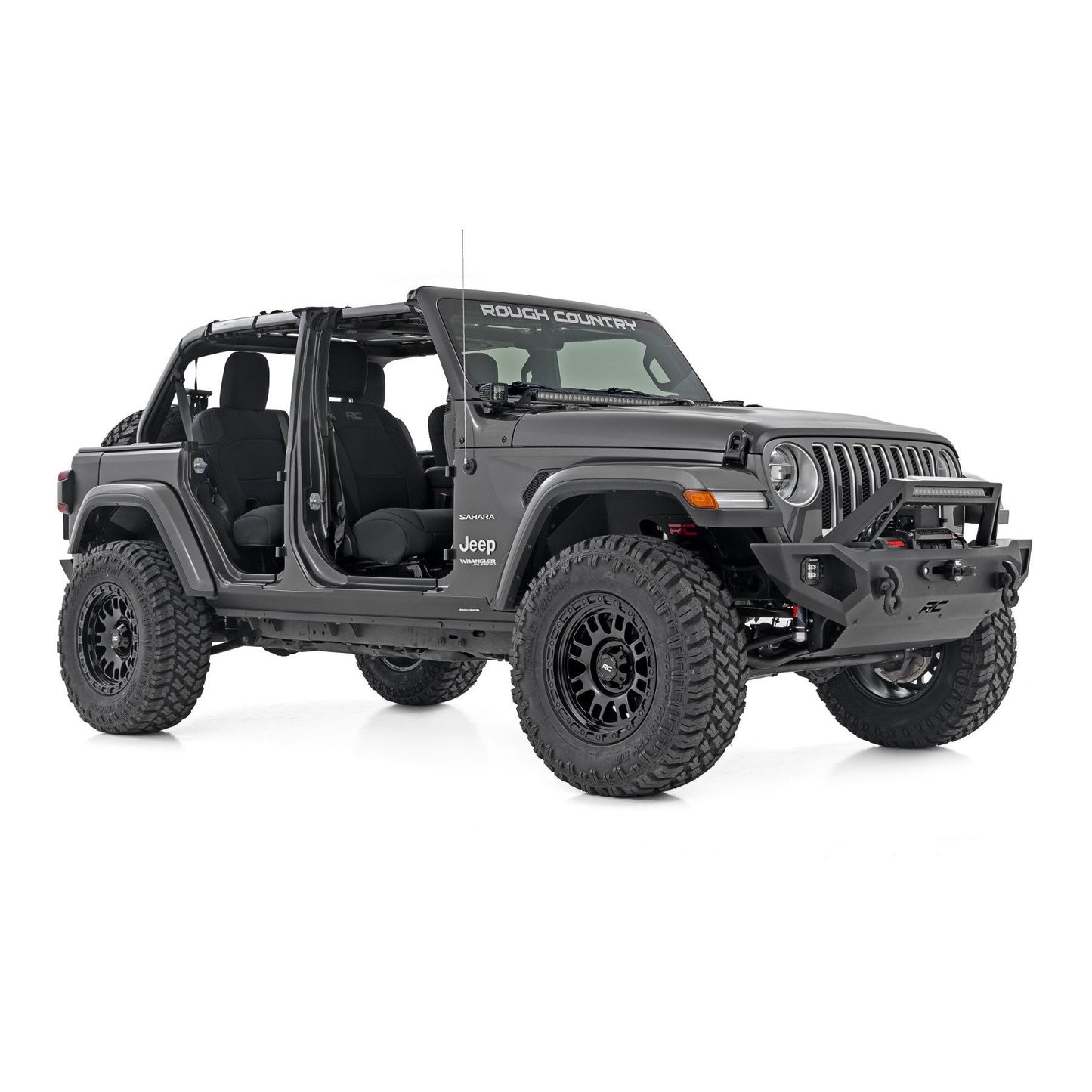 ROUGH COUNTRY Trail Cladding | Rocker Sill Plates | Jeep Wrangler Unlimited 4WD (2018-2025) | TC13024