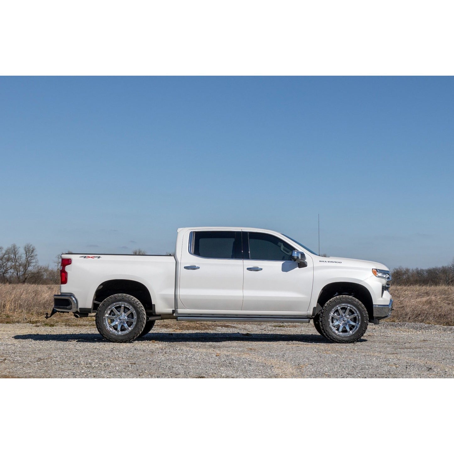ROUGH COUNTRY 3.5 Inch Lift Kit | Rear Mono Leaf | Chevy Silverado 1500 2WD/4WD (2025-2026) | 28230RED_A