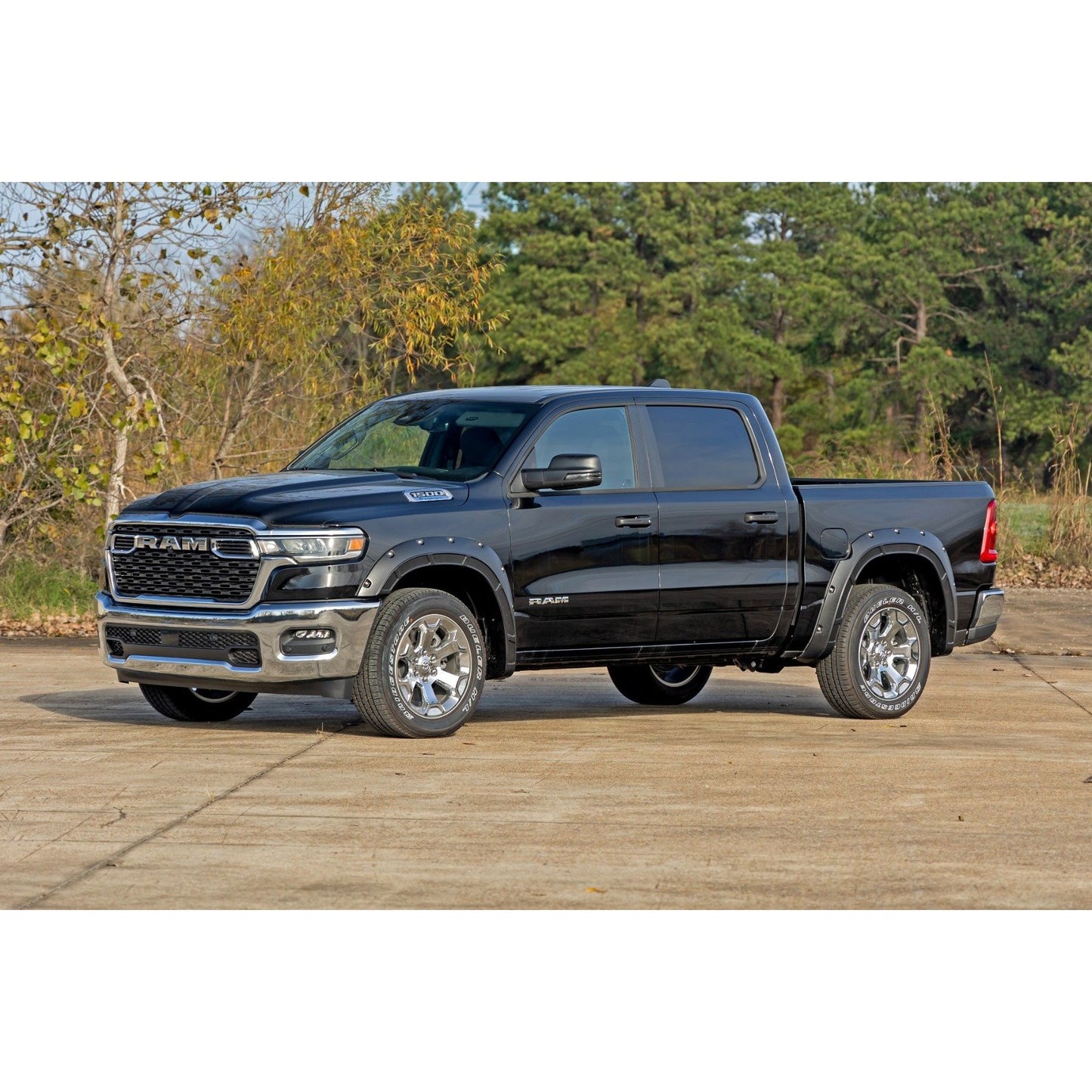 ROUGH COUNTRY Fender Flares | Defender | Gloss Black | Ram 1500 2WD/4WD (2025) | A-D319205-RCGB