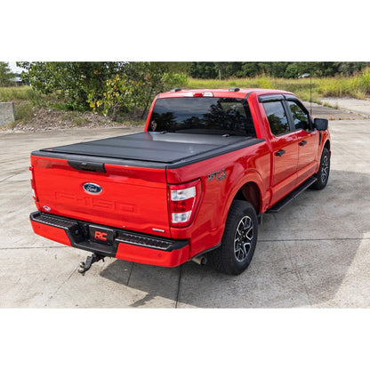 Rough Country 5'7 Hard Tri-Fold Flip Up Bed Cover I 49220550