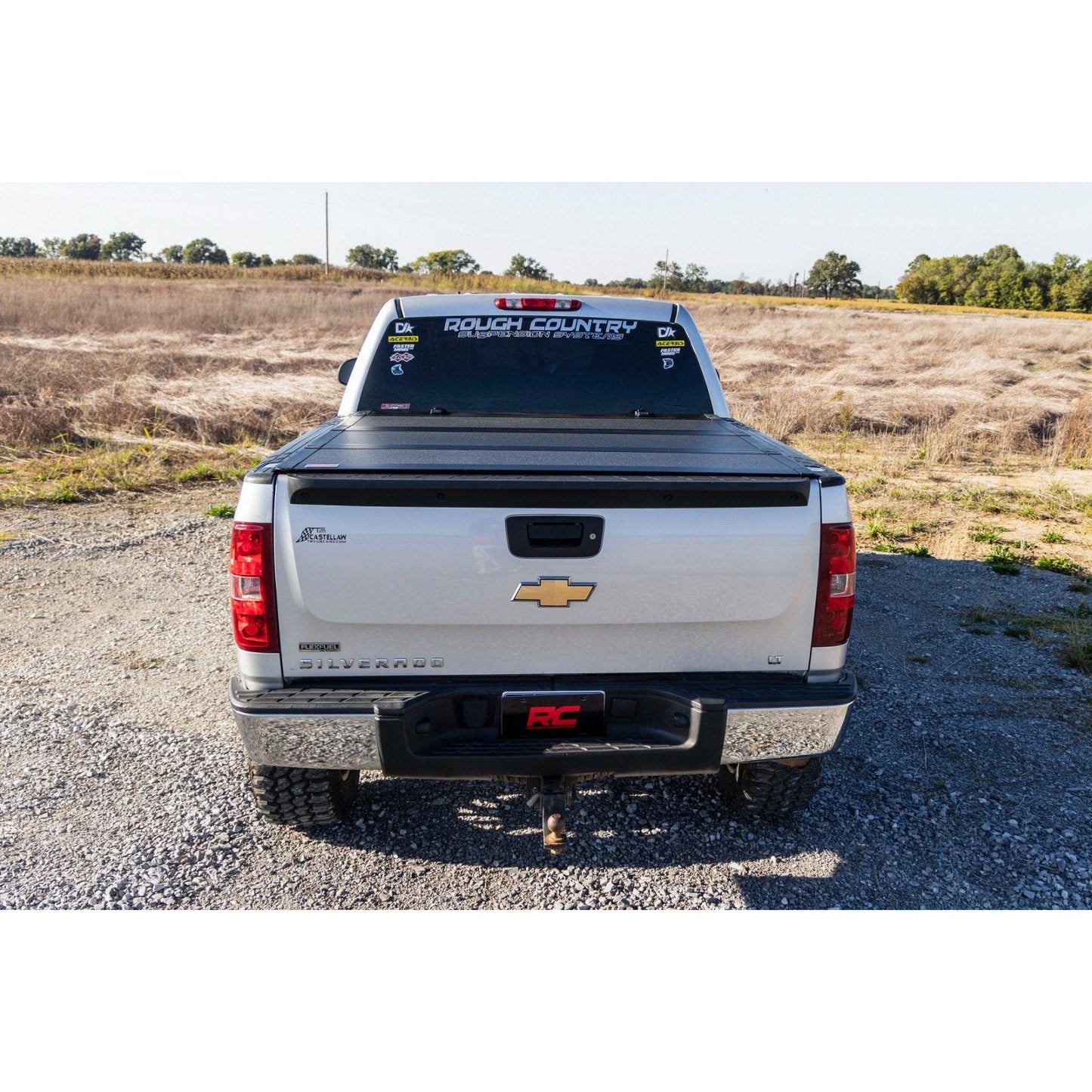 Rough Country 5'9" Bed with Rail Caps Hard Tri-Fold Flip Up Cover I 49113551