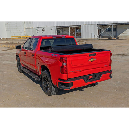 ROUGH COUNTRY Hard Roll Up Bed Cover | 6'7" Bed | Chevy/GMC Sierra 1500 (19-26)/Silverado 1500 (19-26)  | 50210650