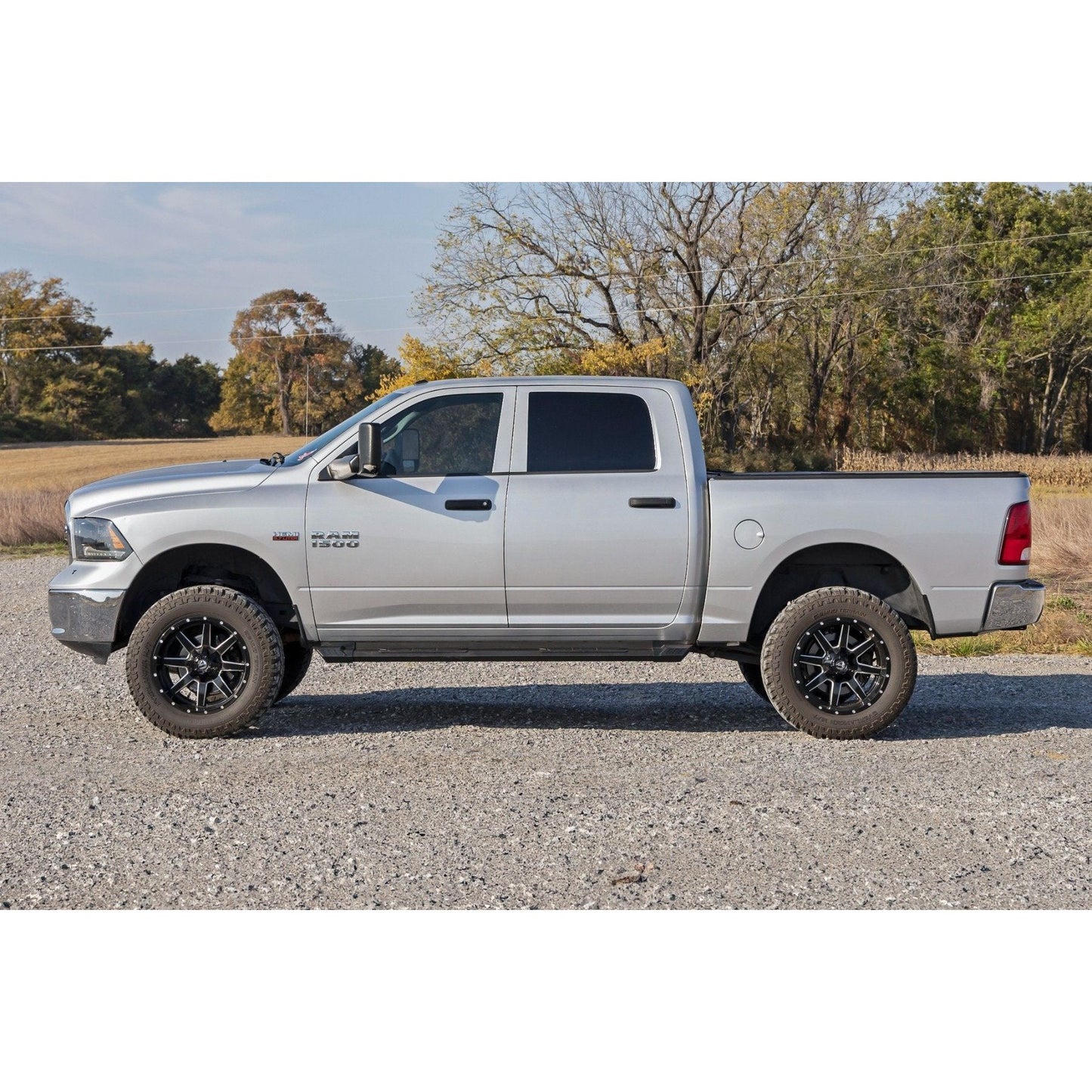 Rough Country Quad Cab HD2 Aluminum Running Boards I SRB091777A