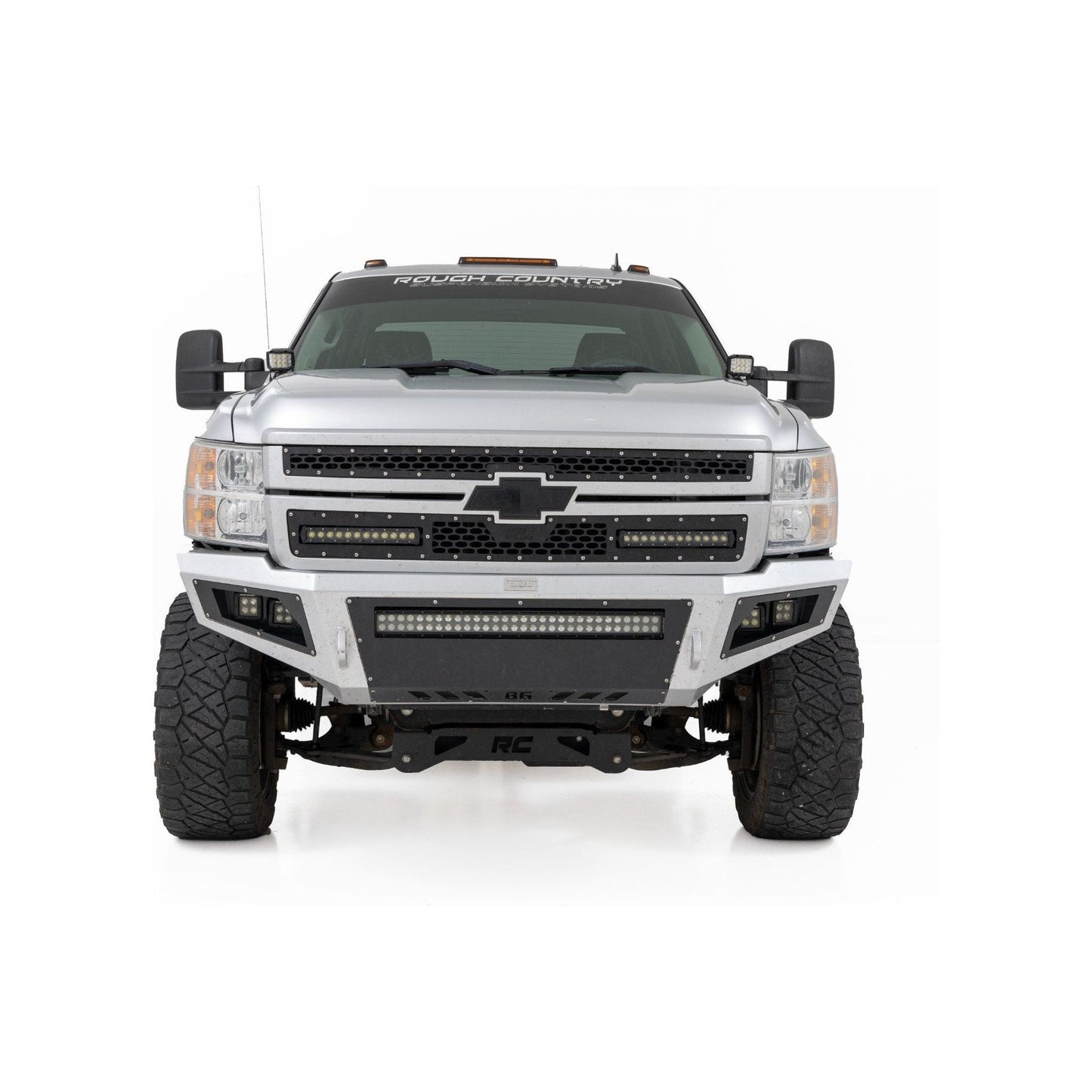 Rough Country Black Series w/ White DRL LED Ditch Light Kit I 71060