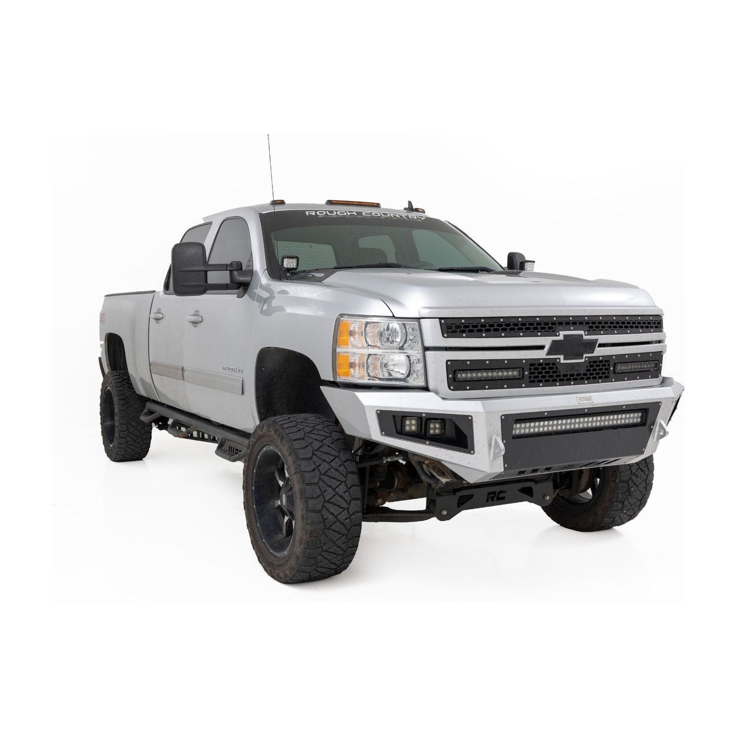 Rough Country Black Series w/ White DRL LED Ditch Light Kit I 71060