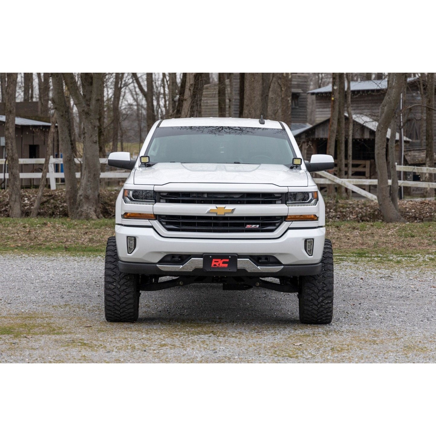 Rough Country Black Series w/ Flood Beam LED Ditch Light Kit I 71053