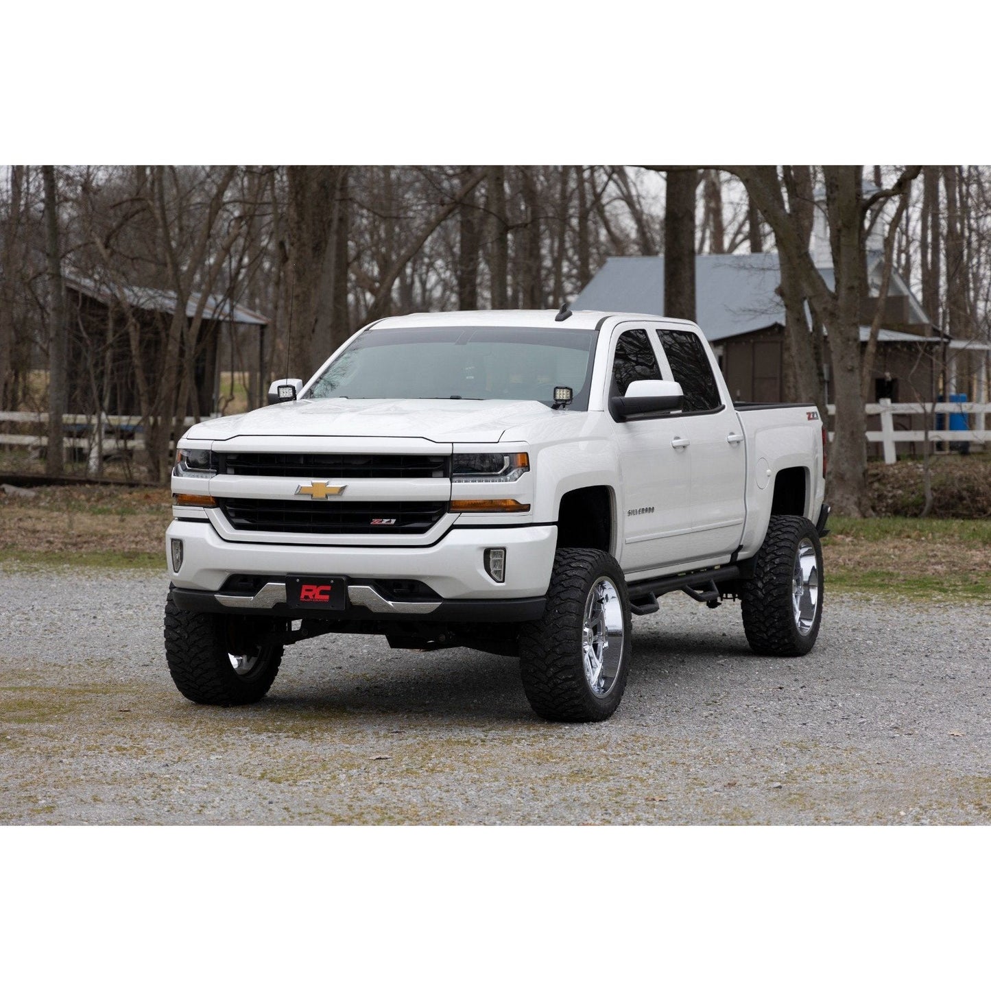 Rough Country Black Series w/ Amber DRL LED Ditch Light Kit I 71055