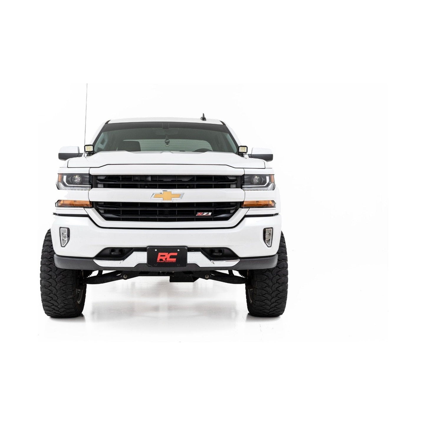 Rough Country Black Series w/ Amber DRL LED Ditch Light Kit I 71055